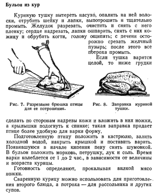 Рецепт приготовления блюда: Бульон из кур